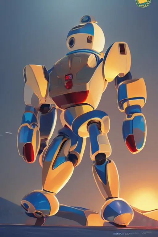 Image similar to metabots medabots medarotto medarot robot minimalist comics, behance hd by jesper ejsing, by rhads, makoto shinkai and lois van baarle, ilya kuvshinov, rossdraws global illumination ray tracing hdr radiating a glowing aura