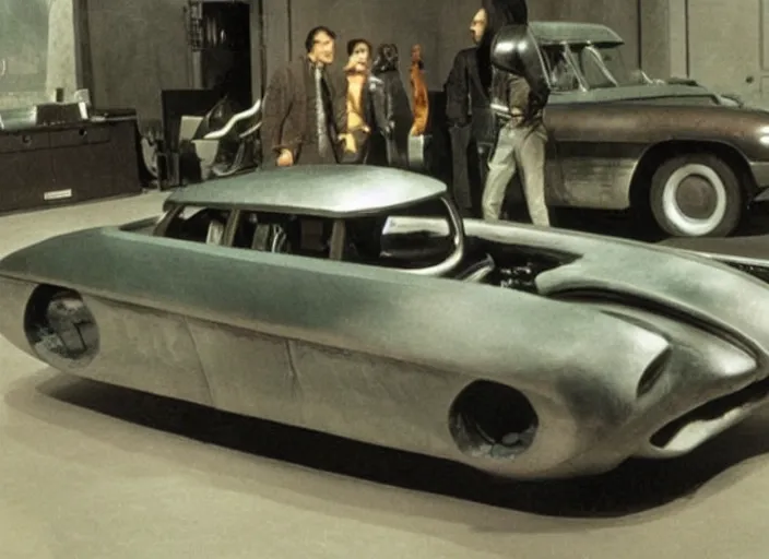 Prompt: vehicle from the 1952 science fiction film Blade Runner