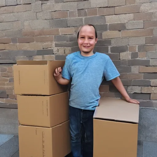 Image similar to cardboard warrior