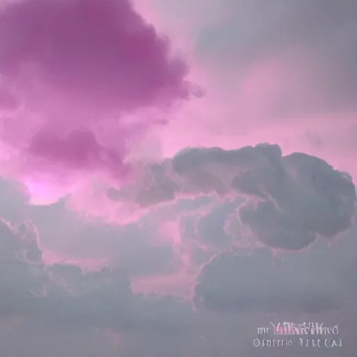 Prompt: pink cotton candy made out of clouds