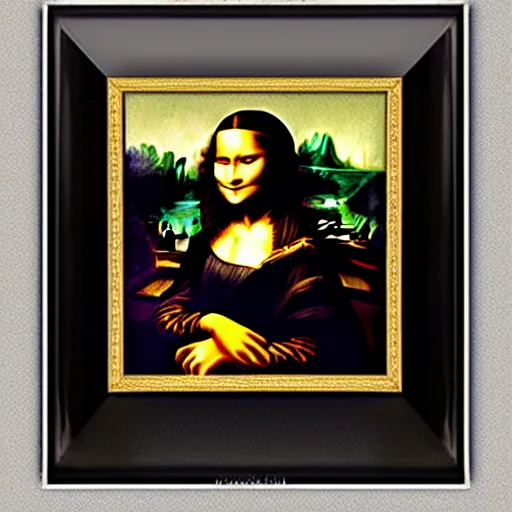 Image similar to Mona lisa black