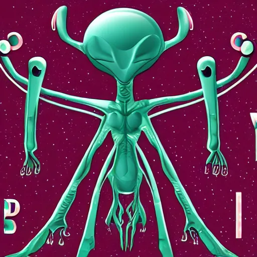 Image similar to alien alphabet, 4 k details