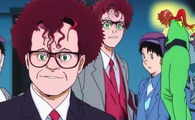 Prompt: Dr. Steve Brule in Neon Genesis Evangelion