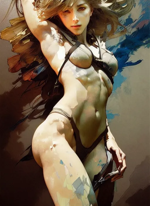 Prompt: beautiful neutral earth toned palette knife painting artwork by yoji shinkawa jeremy mann, 💃, charlie bowater and magali villeneuve and alphonse mucha, gaston bussiere, craig mullins, j. c. leyendecker, by artgerm