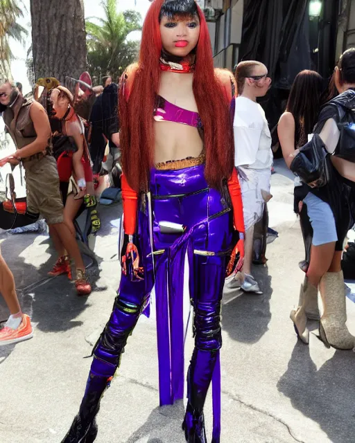 Image similar to zendaya cosplaying as leeloo