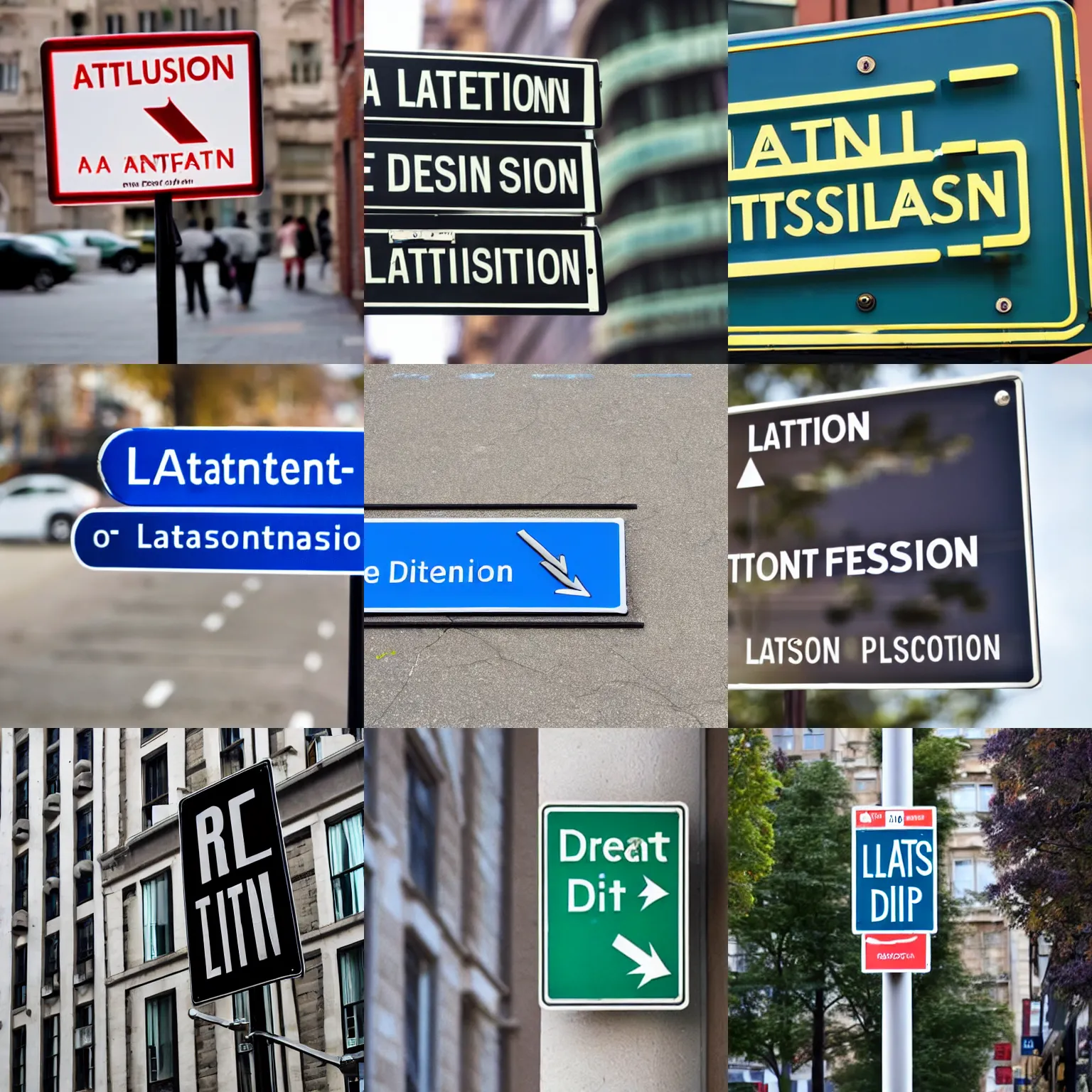 Image similar to a street sign that reads latent diffusion