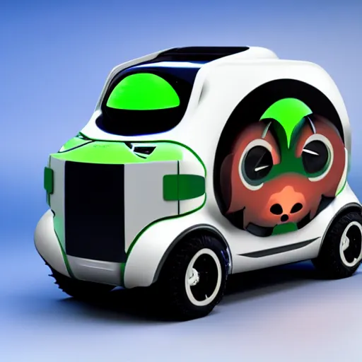 Image similar to evil hamster truck concept bio engineering, bio robot, cabin head