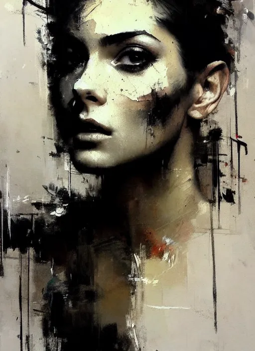 Image similar to painting of a gorgeous young woman in the style of Guy Denning, realistic, sharp focus, 8k high definition, insanely detailed, intricate, elegant, art by Guy Denning and Jeremy Mann