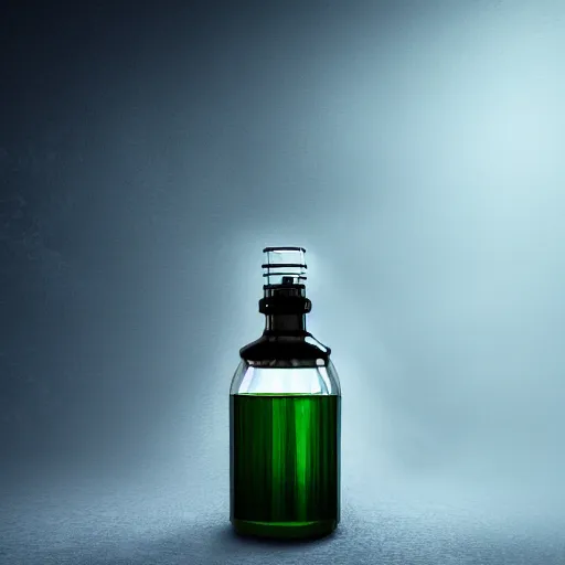 Image similar to a potion filled with a magical liquid,studio lighting,fantasy,4k,realistic