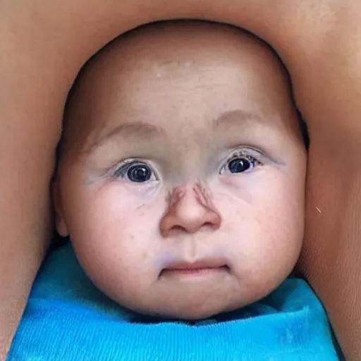 Image similar to the oldest looking baby ever, click bait