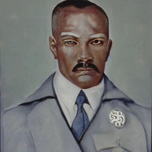 Image similar to facial portrait of kevin durant as adolf hitler, german chancellor, 1 9 3 3, oil on canvas painting by william sidney mount, trending on artstation