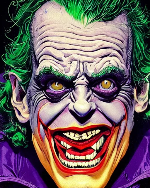 christopher lloyd as the joker, big smile, grotesque, | Stable ...