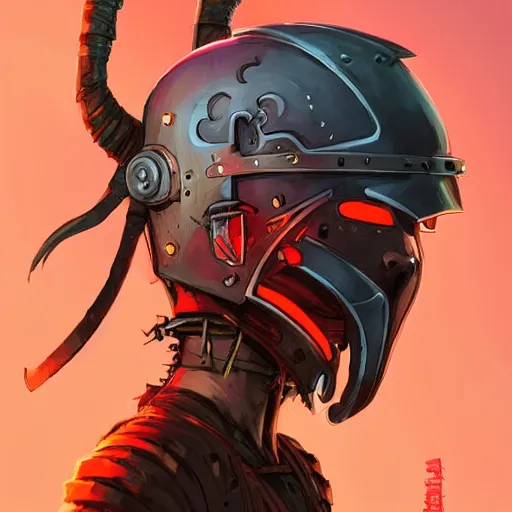 Image similar to cyberpunk viking helmet mask warrior goddess robot ninja fantasy, art gta 5 cover, official fanart behance hd artstation by jesper ejsing, by rhads, makoto shinkai and lois van baarle, ilya kuvshinov, ossdraws