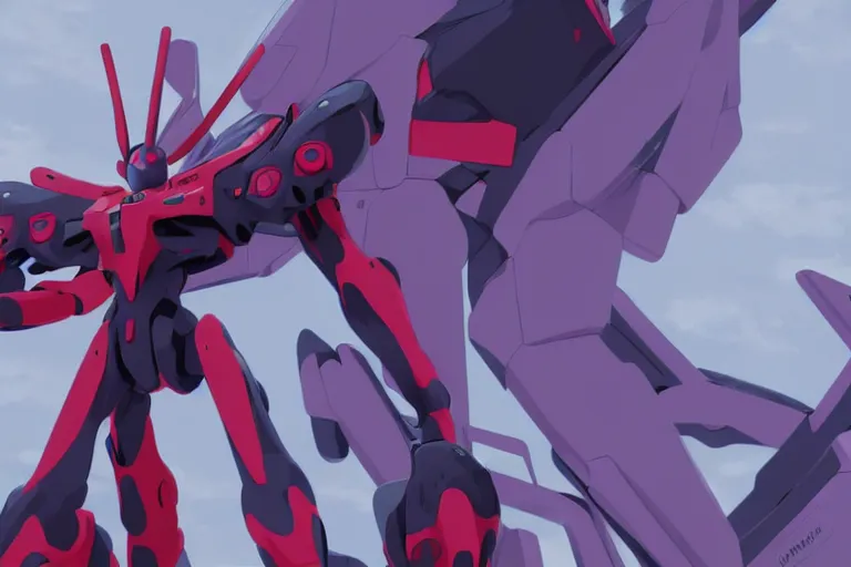 Prompt: evangelion, in the style of wlop, illustration, epic, fantasy, hyper detailed, smooth, unreal engine, sharp focus, ray tracing
