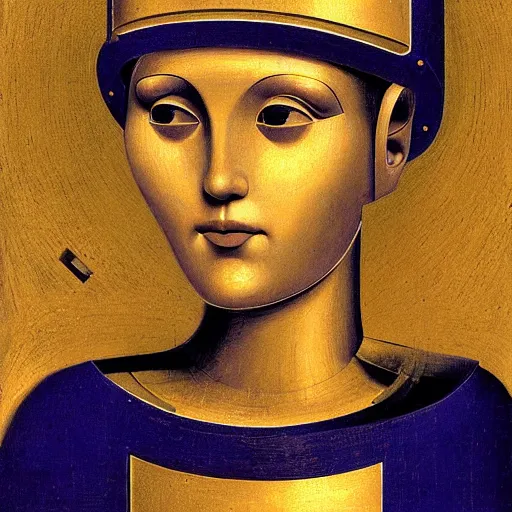 Image similar to a portrait of a robot by fra angelico