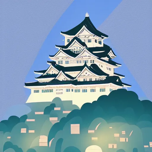 Image similar to himeji castle by petros afshar and anton fadeev