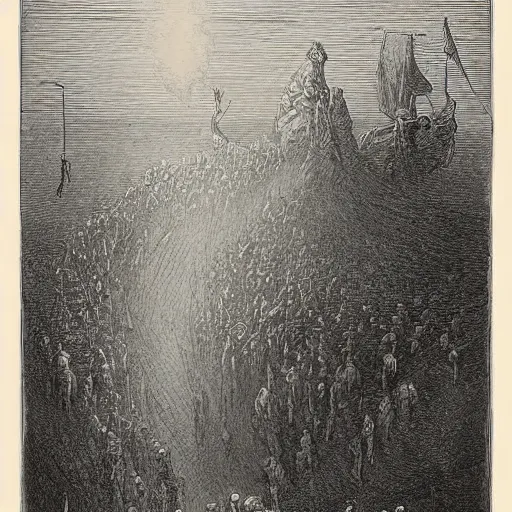 Image similar to gustave dore etching