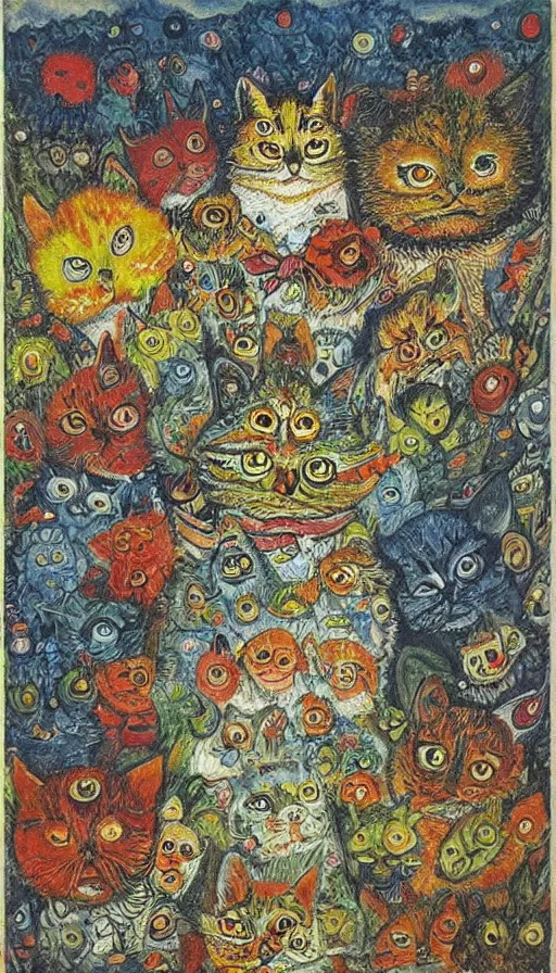 Image similar to the end of the world, by louis wain