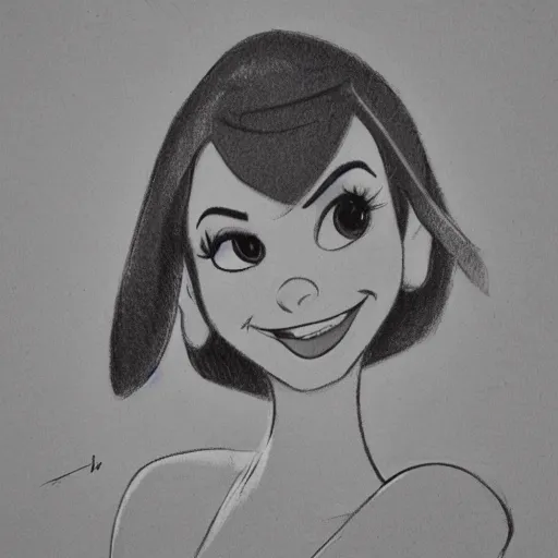 Image similar to milt kahl pencil sketch of victoria justice disney style