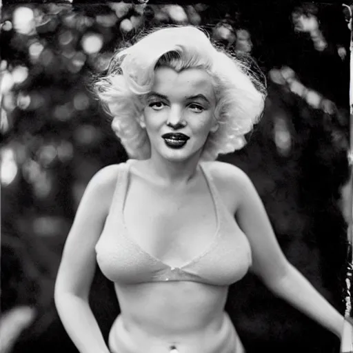 Image similar to marilyn monroe photographed by sally mann