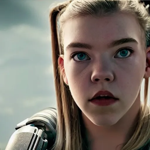 Prompt: Cyborg Anya Taylor-Joy