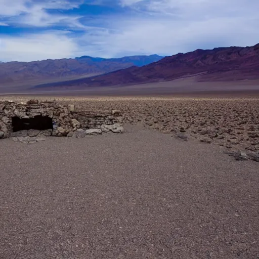 Image similar to megalithic spaceport ruins in death valley