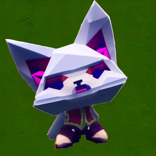 Image similar to ultra low poly modelling, clean graphics, isometric view, 1 6 bit colors, from touhou, made in rpg maker, fat chibi grey cat, volumetric lighting, fantasy, intricate, hyper realistic, by blizzard, warcraft 3, backlit