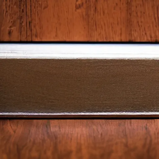 Prompt: photograph of a book used a door stop