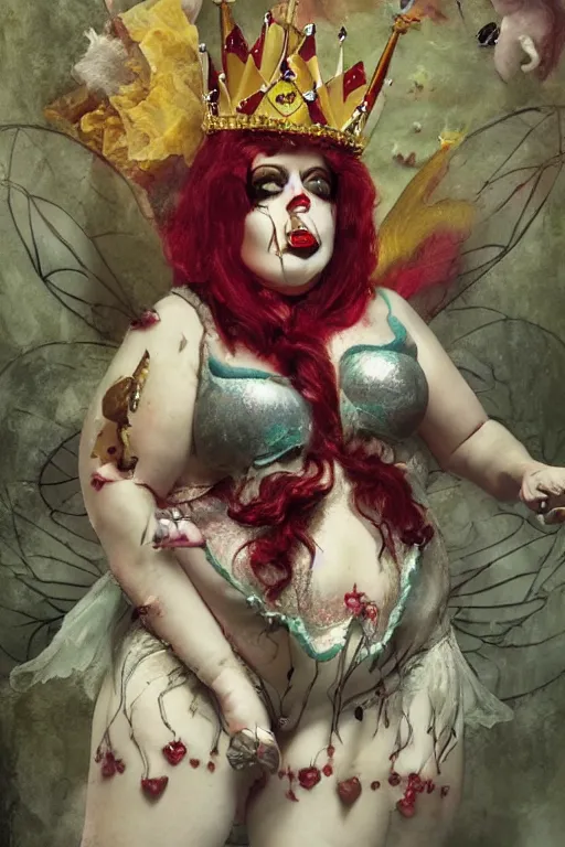 Image similar to the fat queen of the candy land | fairy tale | authoritarian | Michael Hussar |