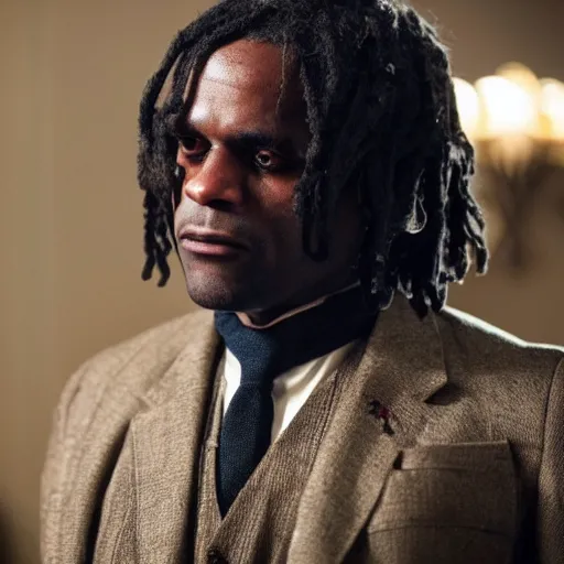 Prompt: Chief Keef in Peaky Blinders very detailed 4K quality super realistic