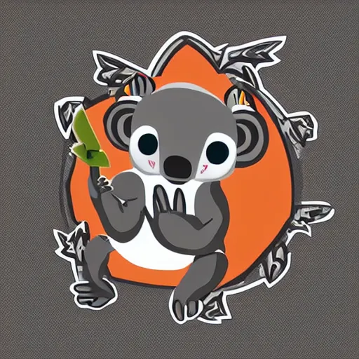 Image similar to koala ninja vector