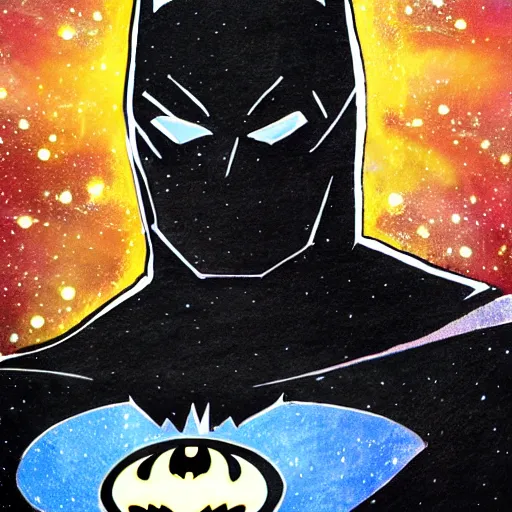 Prompt: batman in the style of the nebula