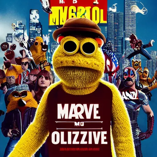Prompt: mr. oizo in multiverse, marvel movie poster, 8 k