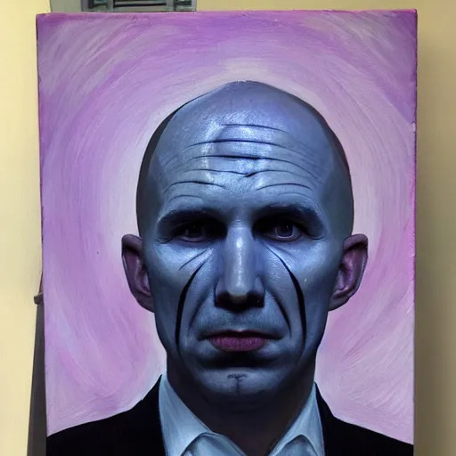 Prompt: peter dutton as voldemort, oil painting