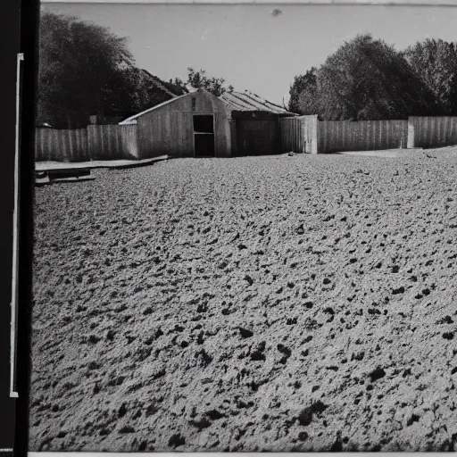 Prompt: a bright light covering the sky, dirt ground, dust, taken on a ww 2 camera, realistic.