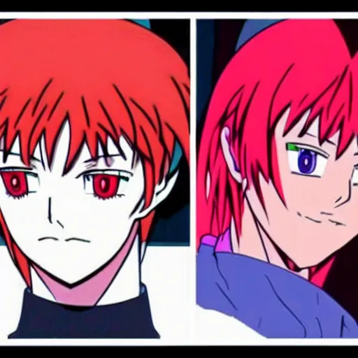 Prompt: a neon genesis evangelion version of the face of a person named blurk buttershame