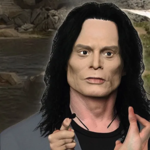 Prompt: tommy wiseau in Skyrim