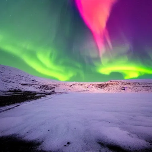 Image similar to a beautiful Iceland landscape with northern lights, artstation, beautiful