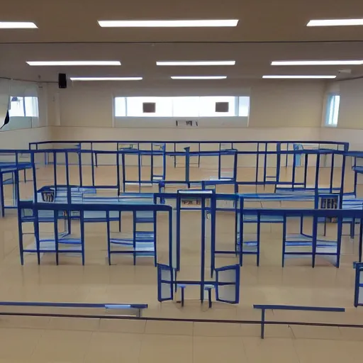 Image similar to a school turned into a prison