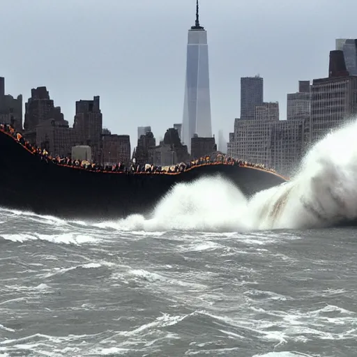 Image similar to new york tsunami