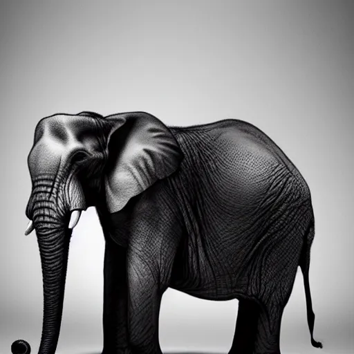 Image similar to a elephant that looks like a grimreaper