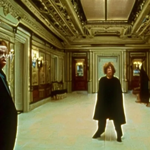 Image similar to They Live Aliens, in the manor house of Eyes Wide Shut (1999)