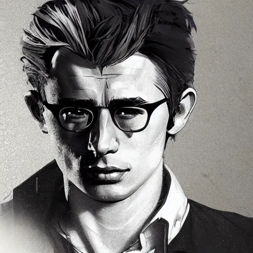 Prompt: a highly detailed epic cinematic concept art CG render digital painting artwork costume design: young James Dean as a formal socialist dystopian student in a school uniform. By Greg Rutkowski, Ilya Kuvshinov, WLOP, Stanley Artgerm Lau, Ruan Jia and Fenghua Zhong, trending on ArtStation, made in Maya, Blender and Photoshop, octane render, excellent composition, cinematic atmosphere, dynamic dramatic cinematic lighting, aesthetic, very inspirational, arthouse