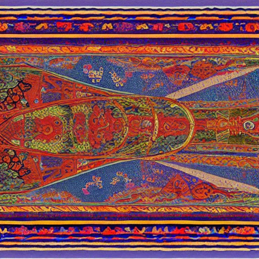 Image similar to illustration of a magic carpet