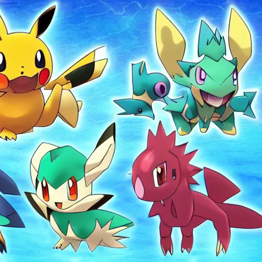 Image similar to new and wild Pokémon in the style of Pokémon  Scarlet and Violet 4k ultra high quality