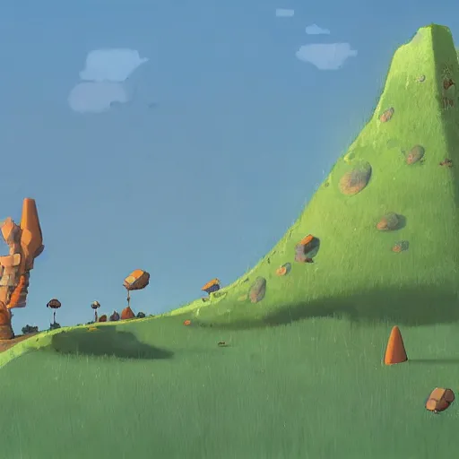 Prompt: Side view of an anthill with all its city zones, ilustration art by Goro Fujita