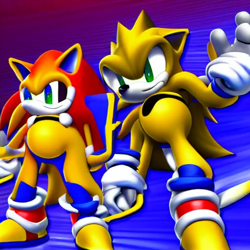 prompthunt: game still sprites of sonic and tails in sonic the