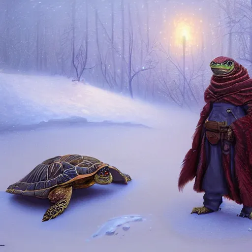 Anthropomorphic turtle humanoid carapace greg stable diffusion