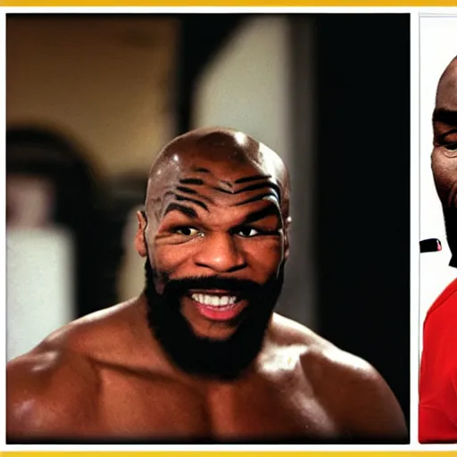 Image similar to mr. t mike tyson