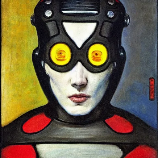 Image similar to cyborgs by piet mondrian